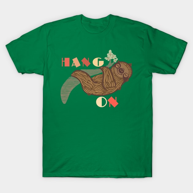 Hang On T-Shirt by Fluffymafi